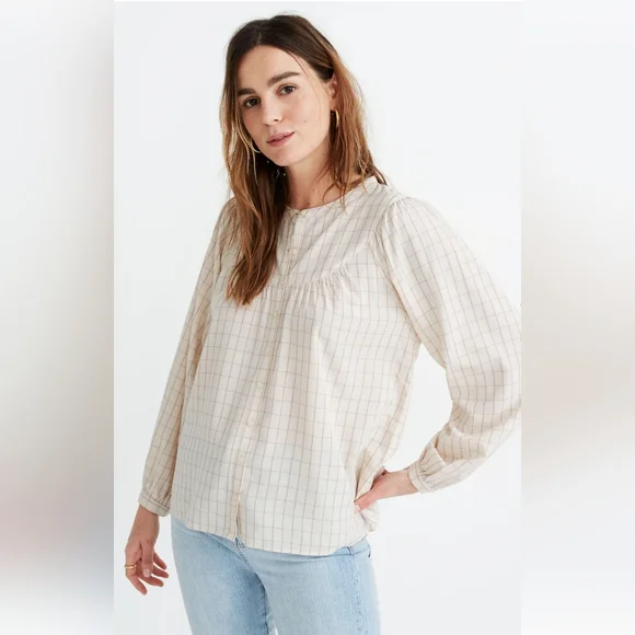 Madewell Balloon Sleeve Top - Picture 2 of 13